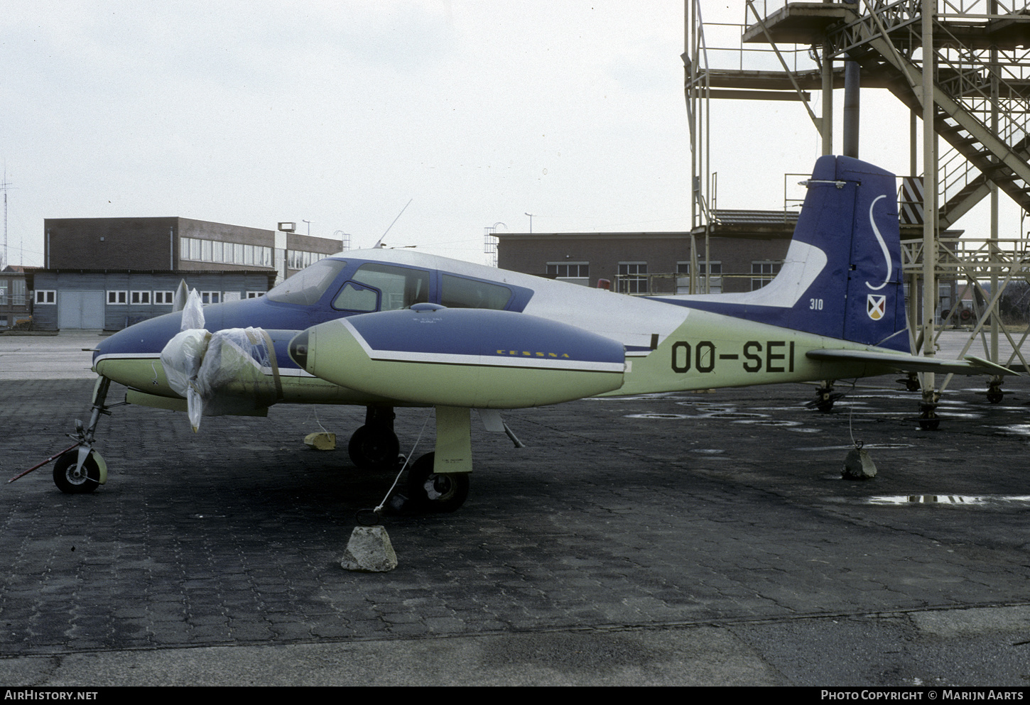 Aircraft Photo of OO-SEI | Cessna 310B | Sabena École d'Aviation Civile | AirHistory.net #590570