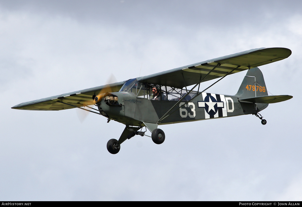 Aircraft Photo of G-BKHG / 479766 | Piper J-3 Cub (L-4/NE) | USA - Air Force | AirHistory.net #590575