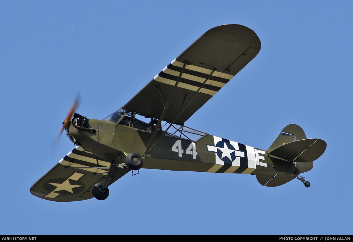 Aircraft Photo of G-BECN / 480480 | Piper J-3C-65 Cub | USA - Air Force | AirHistory.net #590624