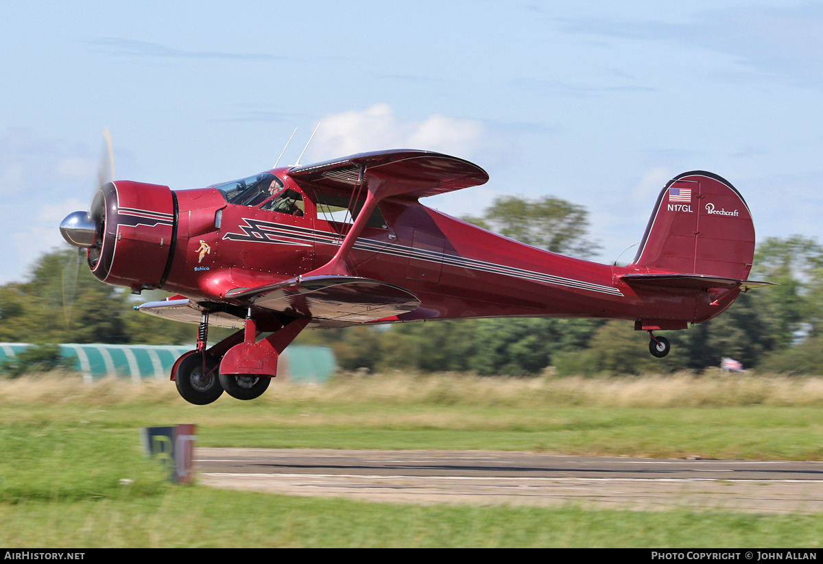 Aircraft Photo of N17GL | Beech D17S | AirHistory.net #590625
