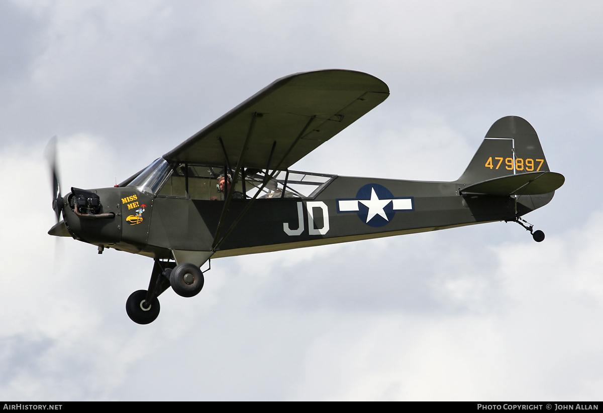 Aircraft Photo of G-BOXJ / 479897 | Piper L-4H Grasshopper (J-3C) | USA - Air Force | AirHistory.net #590653