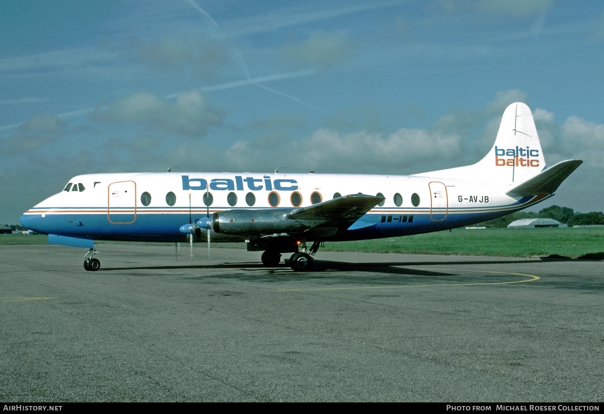 Aircraft Photo of G-AVJB | Vickers 815 Viscount | Baltic Airlines | AirHistory.net #590655