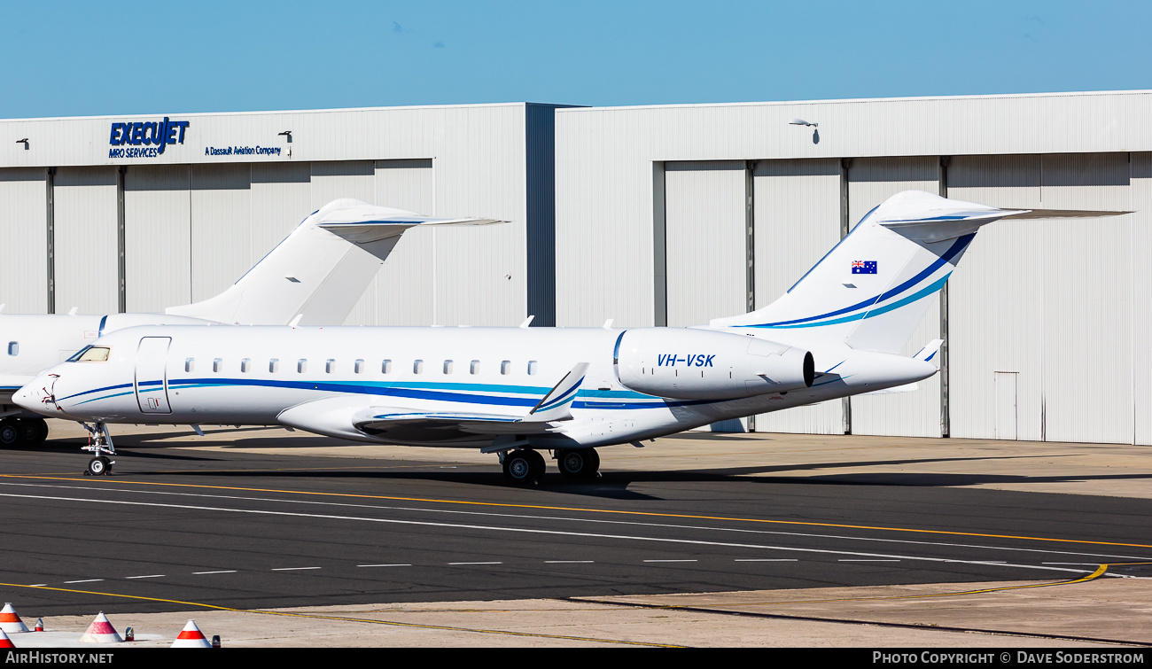 Aircraft Photo of VH-VSK | Bombardier Global 6000 (BD-700-1A10) | AirHistory.net #590700