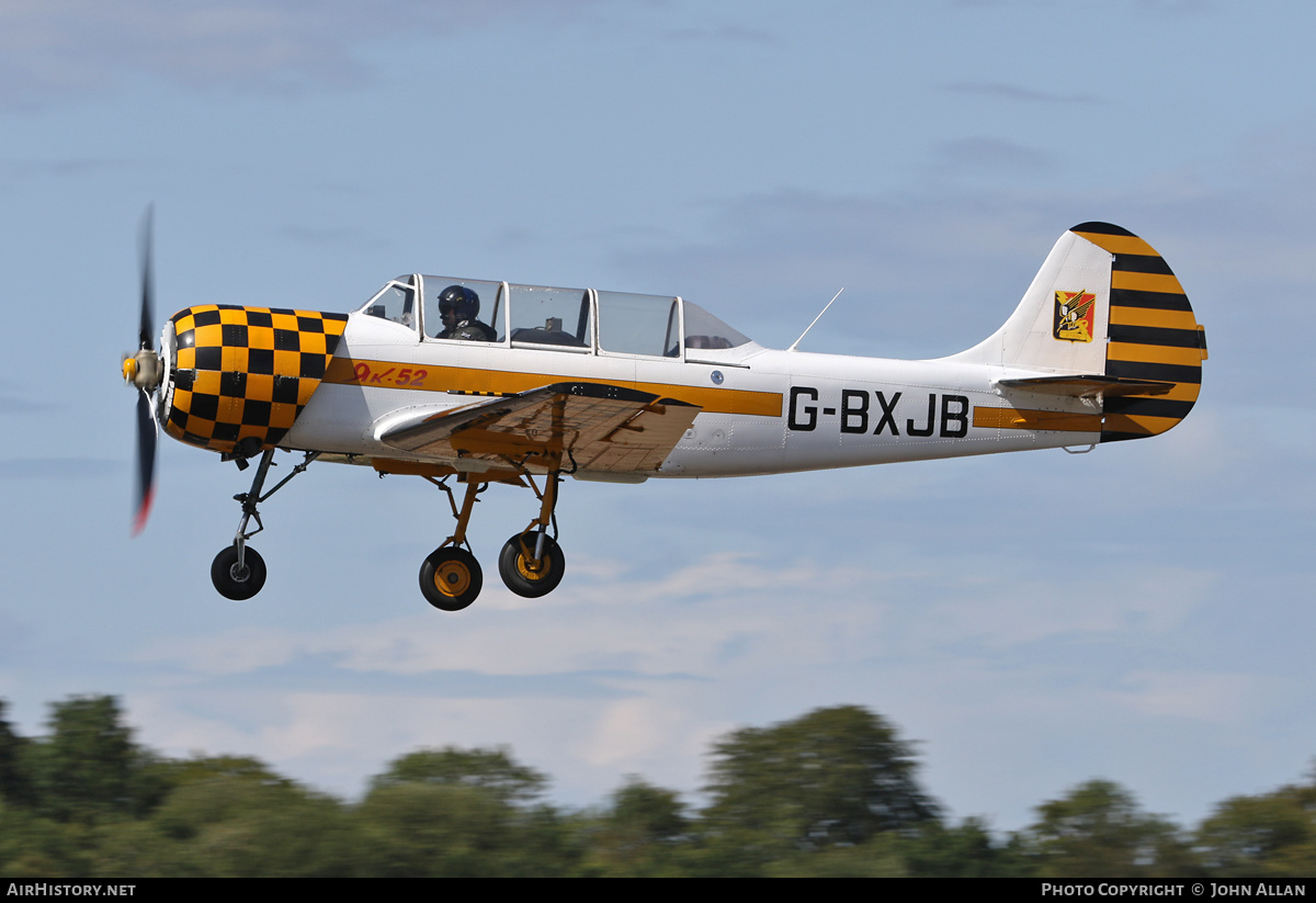 Aircraft Photo of G-BXJB | Yakovlev Yak-52 | AirHistory.net #590890