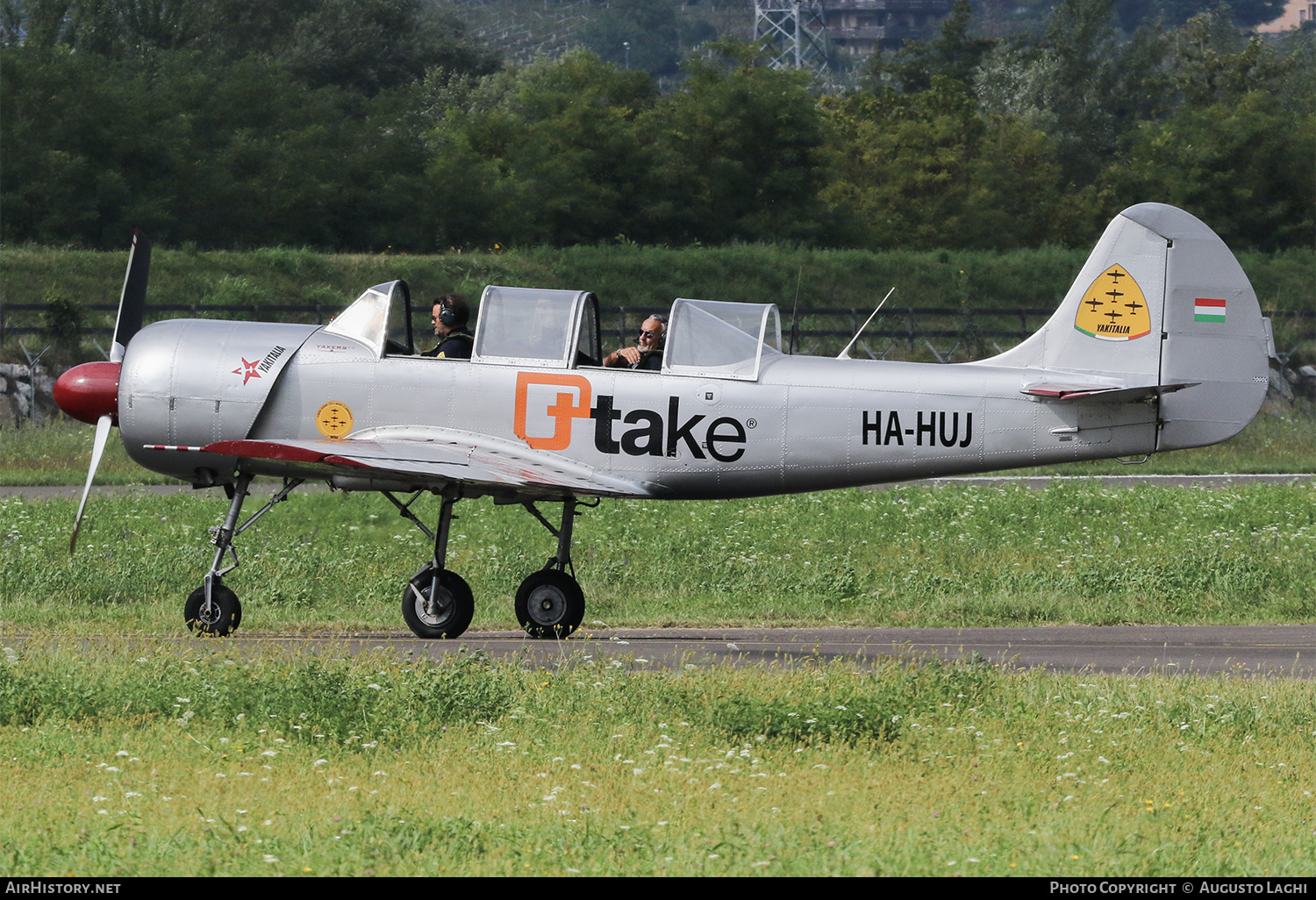 Aircraft Photo of HA-HUJ | Yakovlev Yak-52 | Yakitalia | AirHistory.net #590904