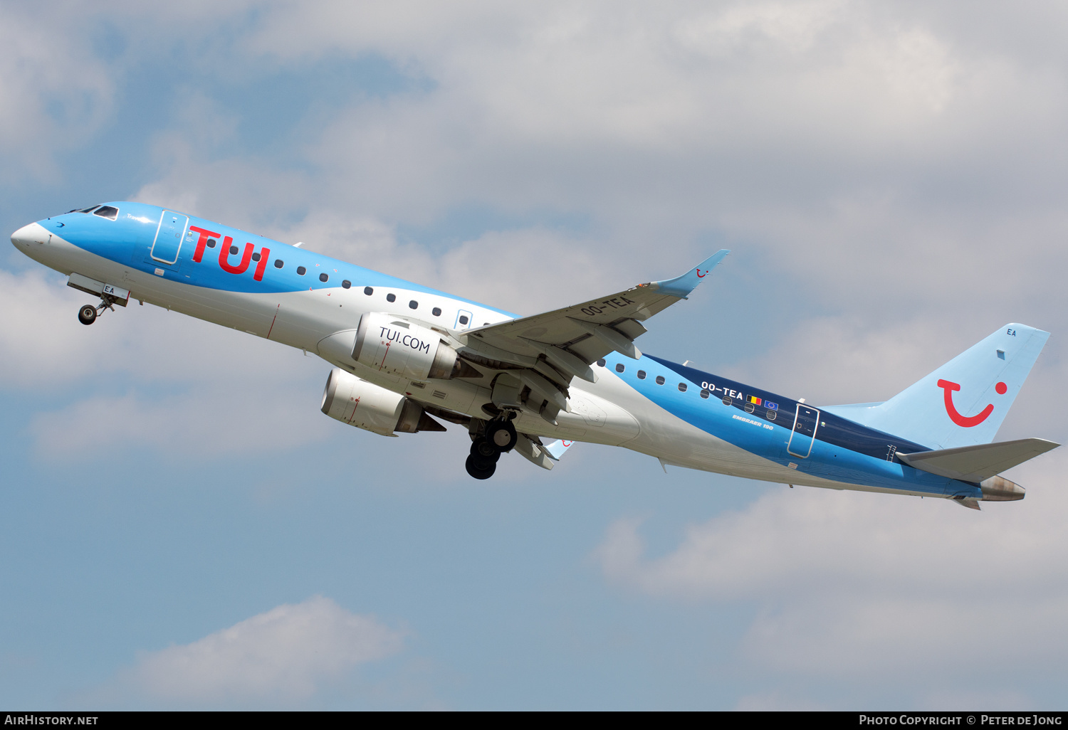 Aircraft Photo of OO-TEA | Embraer 190LR (ERJ-190-100LR) | TUI | AirHistory.net #590910