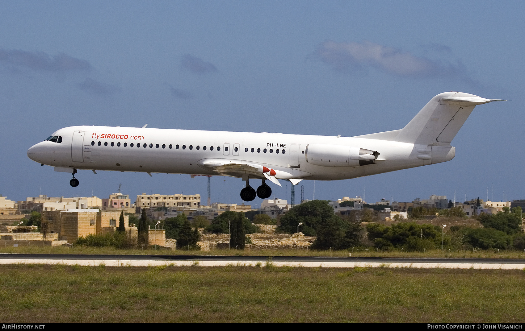 Aircraft Photo of PH-LNE | Fokker 100 (F28-0100) | Sirocco Aviation | AirHistory.net #590953