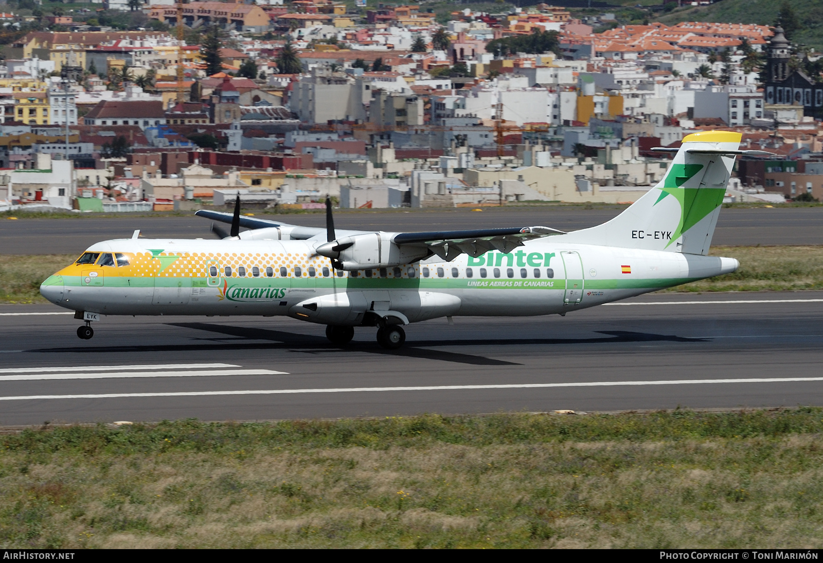 Aircraft Photo of EC-EYK | ATR ATR-72-202 | Binter Canarias | AirHistory.net #591020
