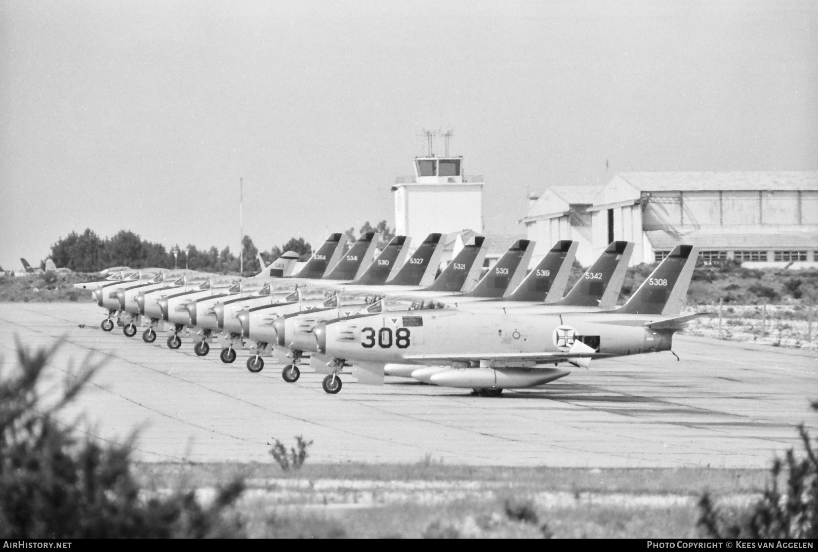 Aircraft Photo of 5308 | North American F-86F Sabre | Portugal - Air Force | AirHistory.net #591029