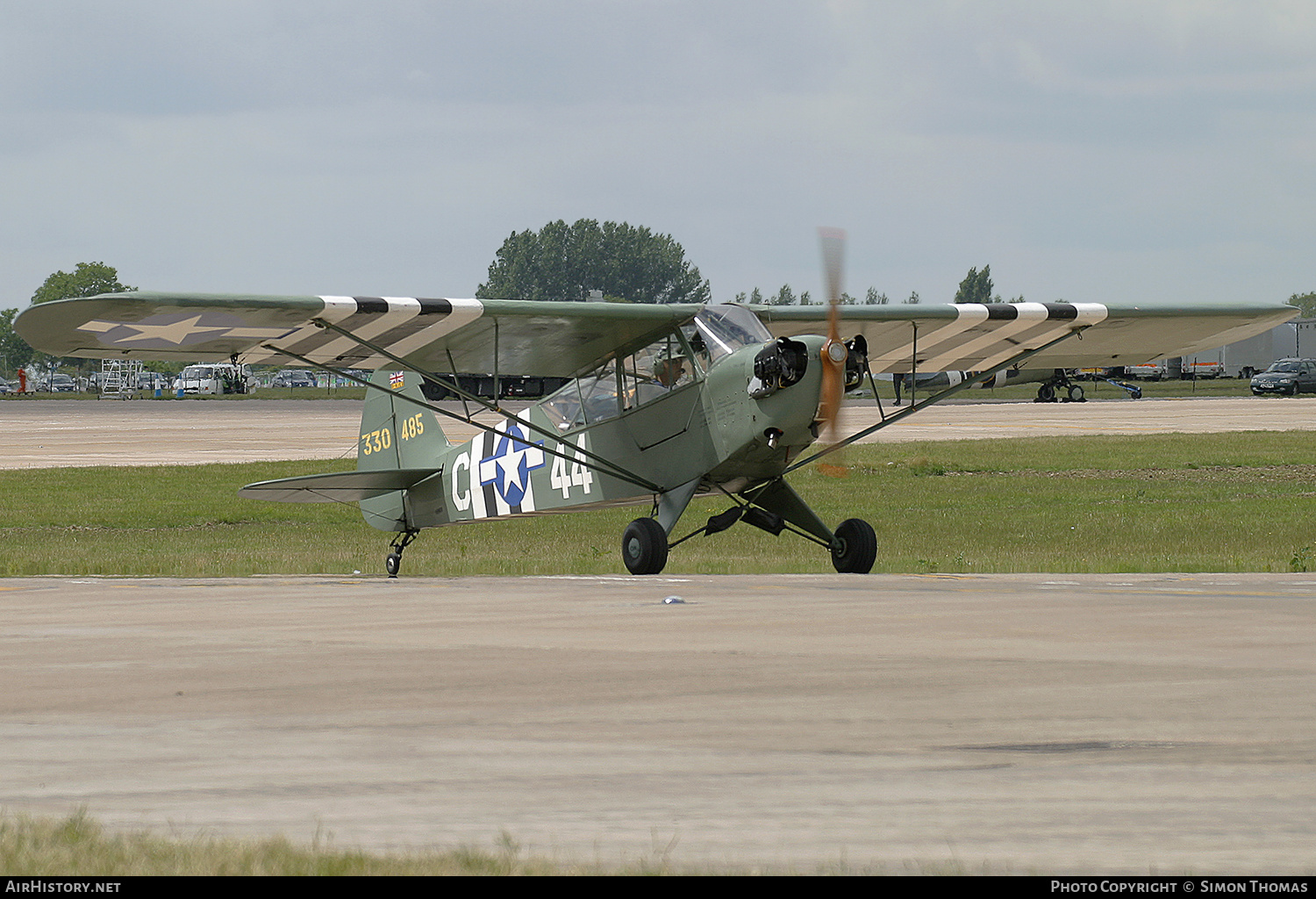 Aircraft Photo of G-AJES / 330485 | Piper L-4H Grasshopper (J-3C-65D) | USA - Air Force | AirHistory.net #591127