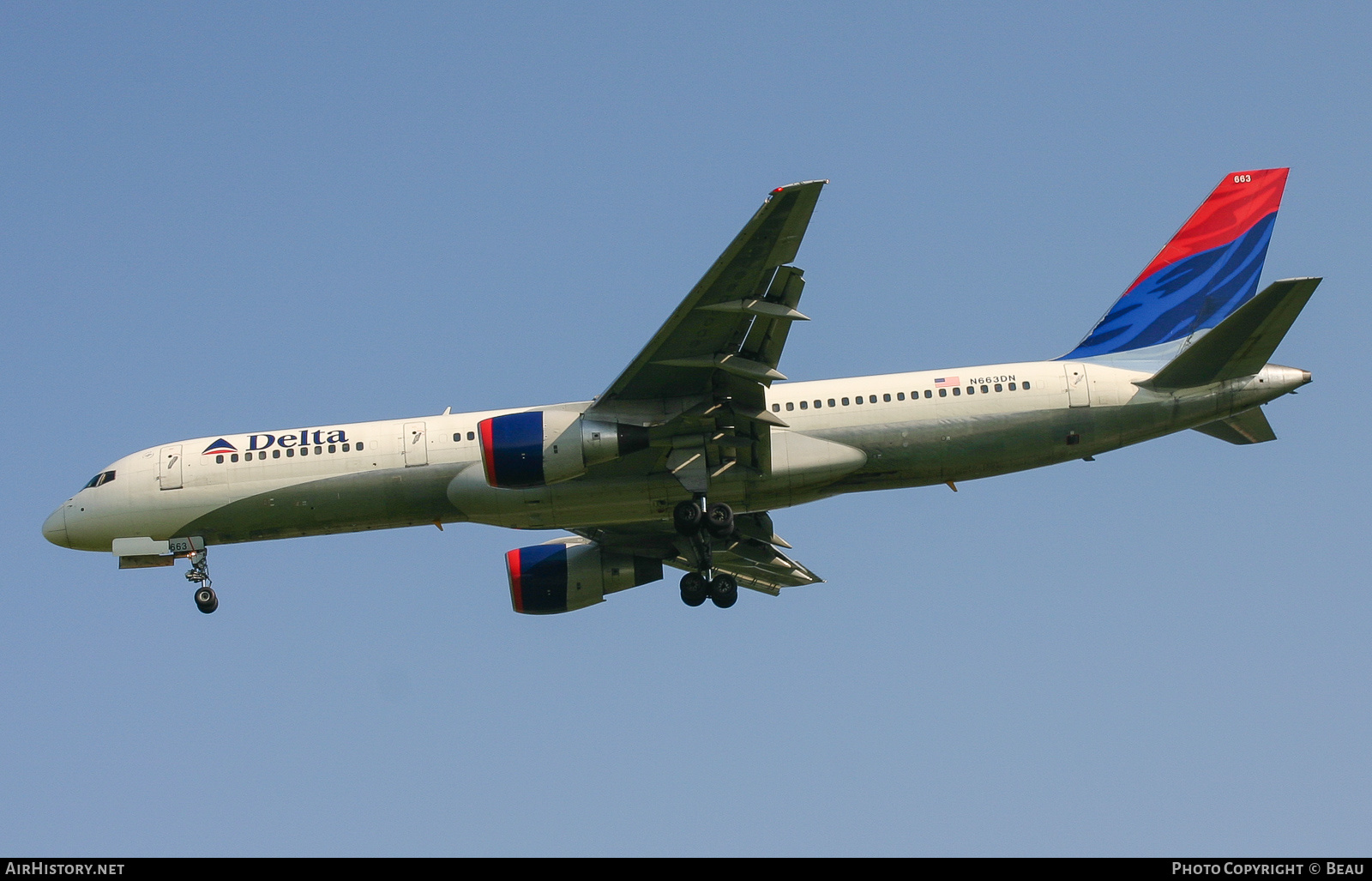 Aircraft Photo of N663DN | Boeing 757-232 | Delta Air Lines | AirHistory.net #591147