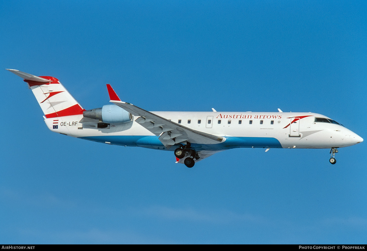 Aircraft Photo of OE-LRF | Canadair CRJ-100LR (CL-600-2B19) | Austrian Arrows | AirHistory.net #591199