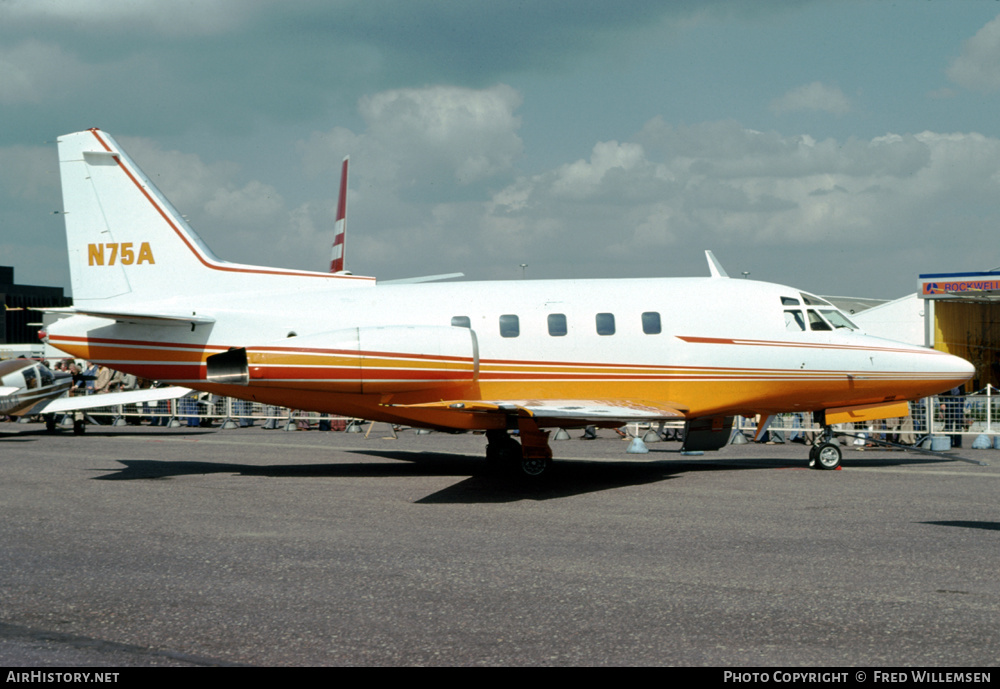 Aircraft Photo of N75A | North American Rockwell NA-380 Sabreliner 75A | AirHistory.net #591249