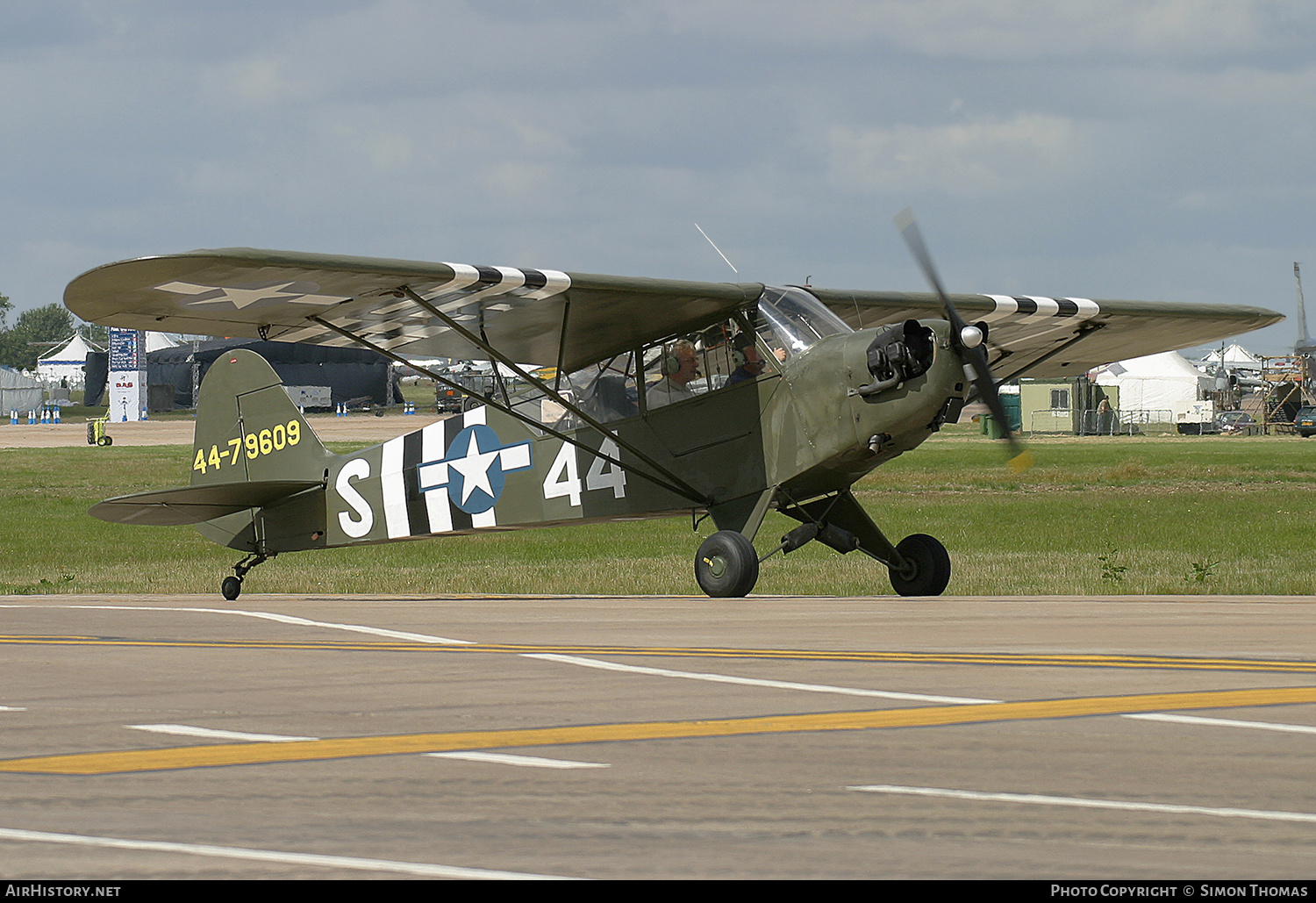 Aircraft Photo of G-BHXY / 44-79609 | Piper L-4H Grasshopper (J-3C-65D) | USA - Air Force | AirHistory.net #591254