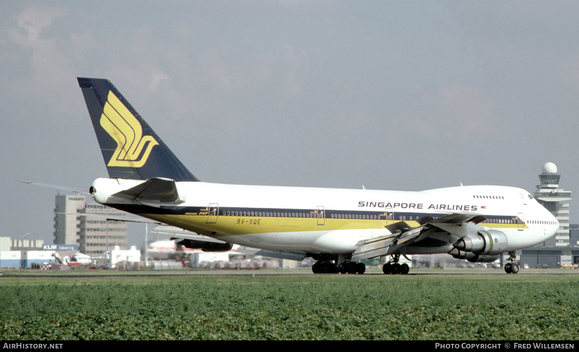 Aircraft Photo of 9V-SQE | Boeing 747-212B | Singapore Airlines | AirHistory.net #591259