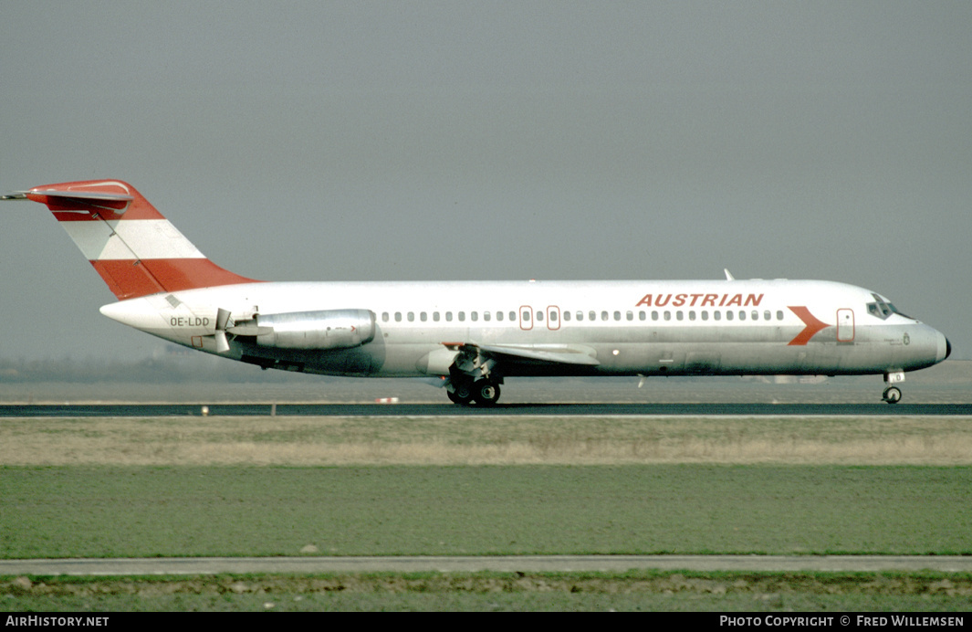 Aircraft Photo of OE-LDD | McDonnell Douglas DC-9-32 | Austrian Airlines | AirHistory.net #591264