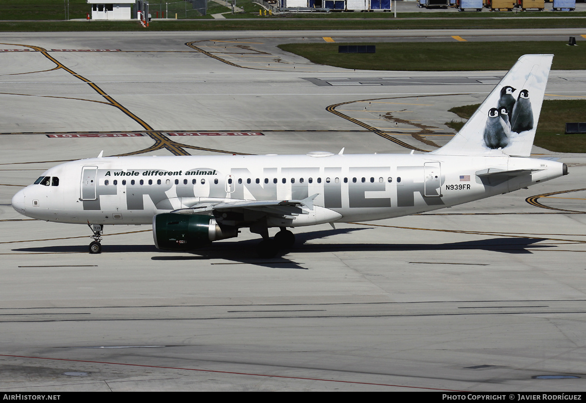 Aircraft Photo of N939FR | Airbus A319-112 | Frontier Airlines | AirHistory.net #591277