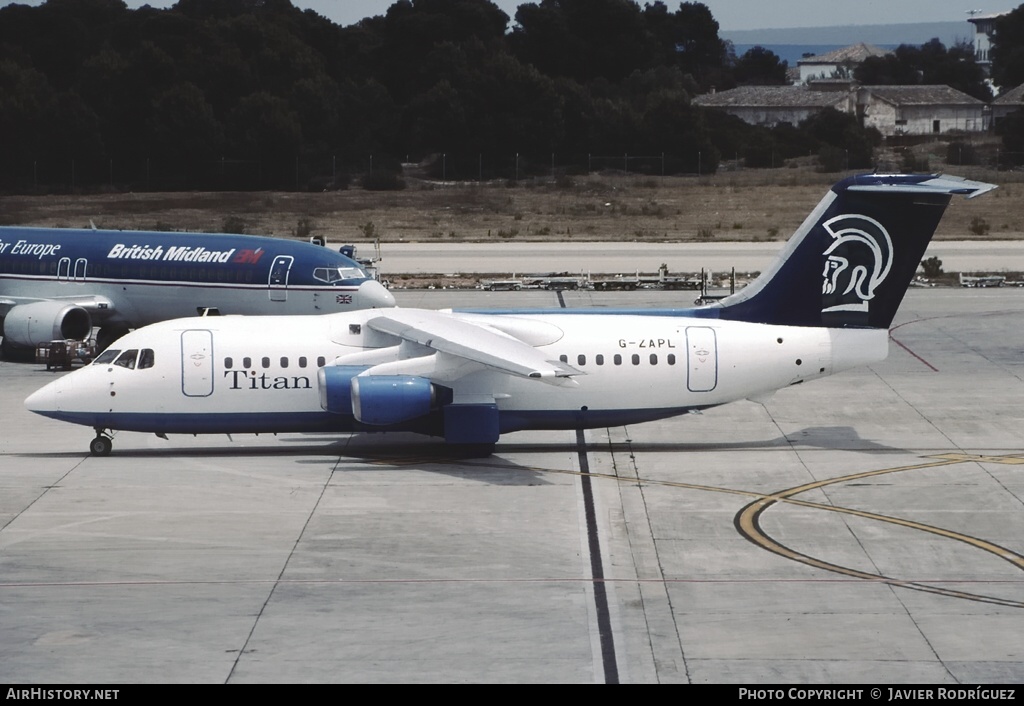 Aircraft Photo of G-ZAPL | British Aerospace BAe-146-200 | Titan Airways | AirHistory.net #591294