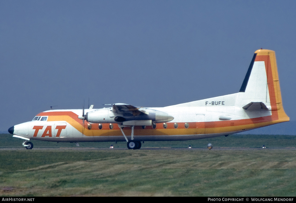 Aircraft Photo of F-BUFE | Fokker F27-200 Friendship | TAT - Touraine Air Transport | AirHistory.net #591317