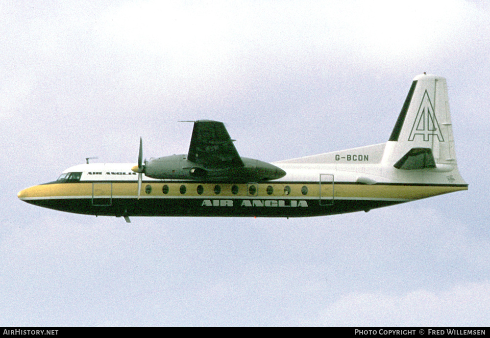 Aircraft Photo of G-BCDN | Fokker F27-200 Friendship | Air Anglia | AirHistory.net #591334