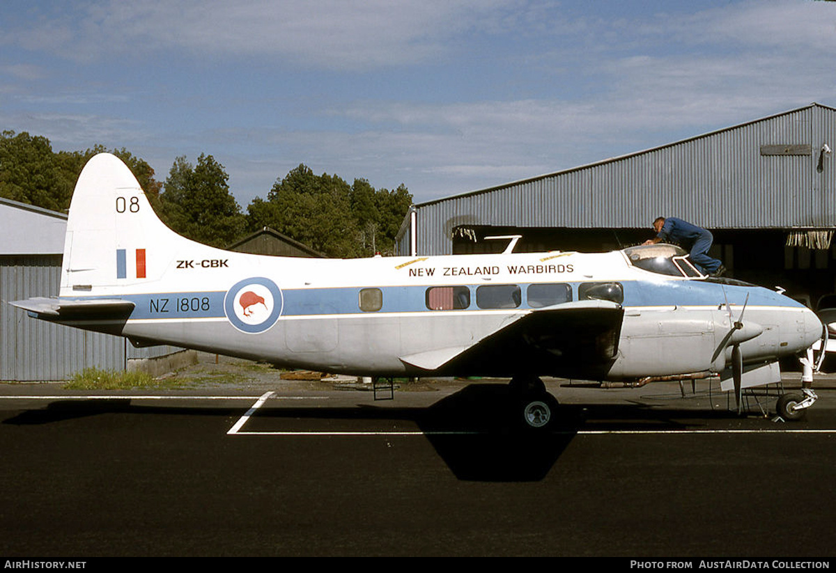 Aircraft Photo of ZK-CBK / NZ1808 | De Havilland D.H. 104 Devon C1 | New Zealand - Air Force | AirHistory.net #591456
