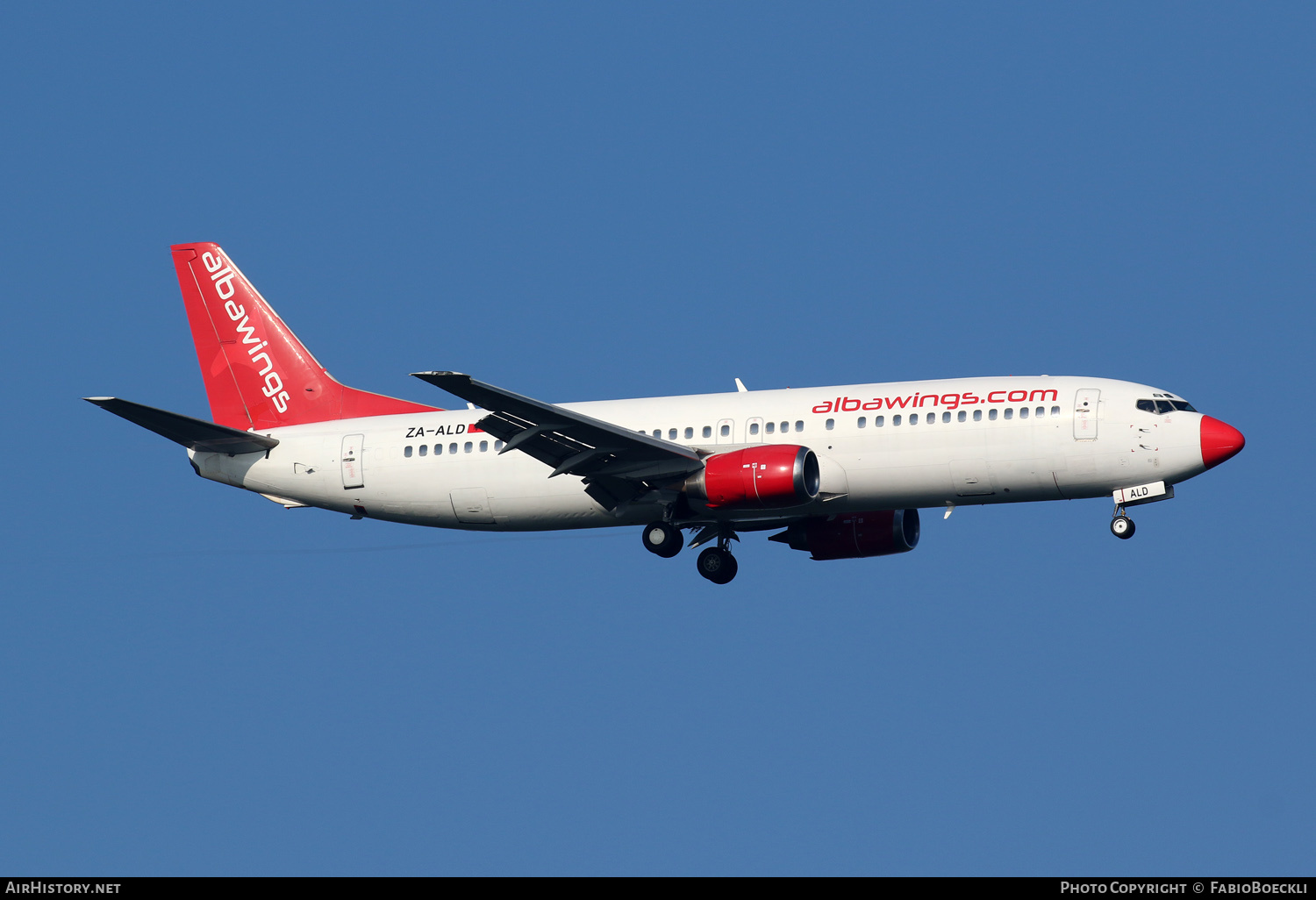 Aircraft Photo of ZA-ALD | Boeing 737-4Y0 | Albawings | AirHistory.net #591494