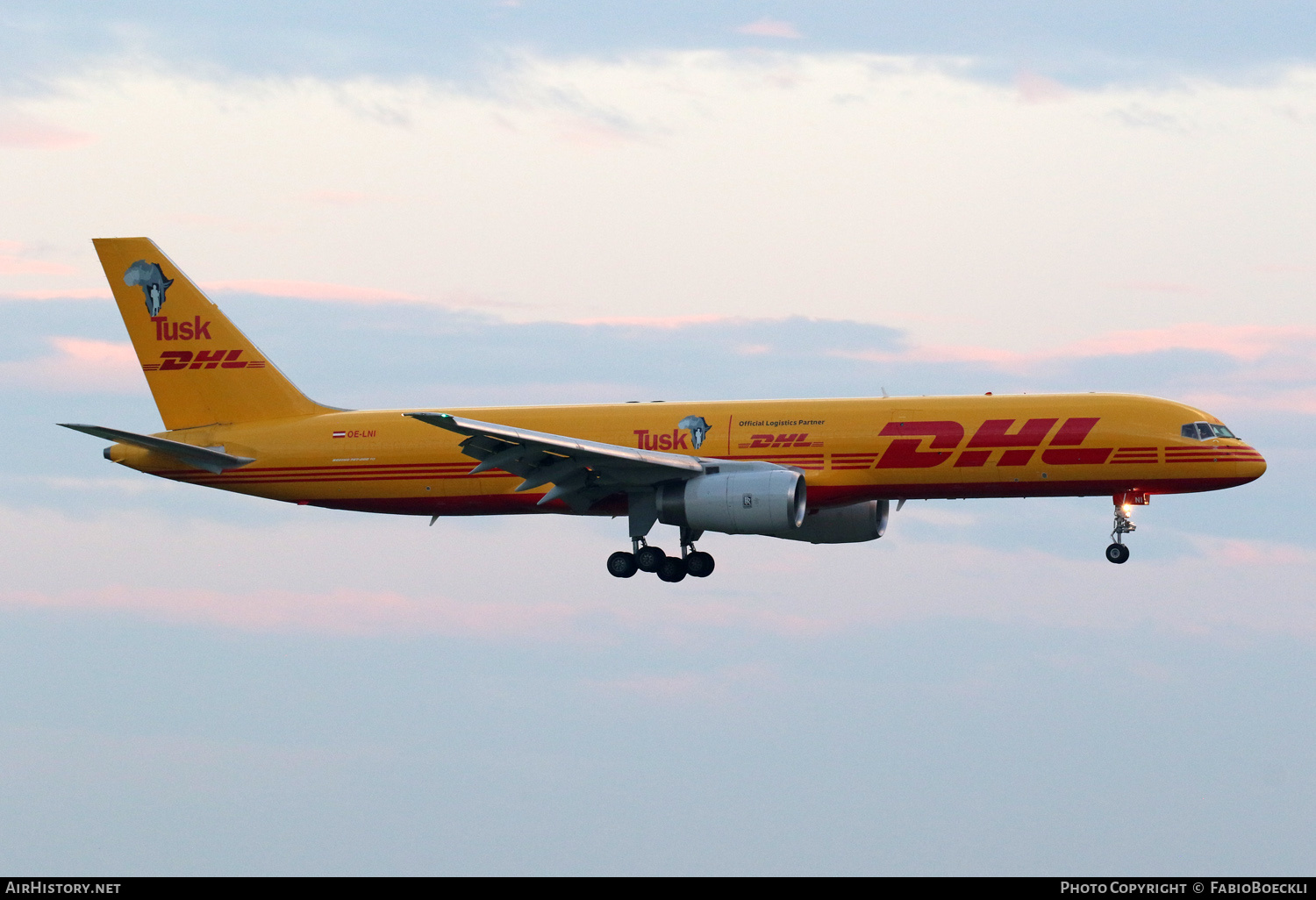 Aircraft Photo of OE-LNI | Boeing 757-28A(PCF) | DHL International | AirHistory.net #591531