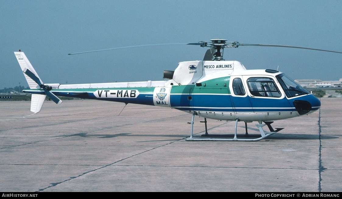 Aircraft Photo of VT-MAB | Eurocopter AS-350BA Ecureuil | Mesco Airlines - MAL | AirHistory.net #591555