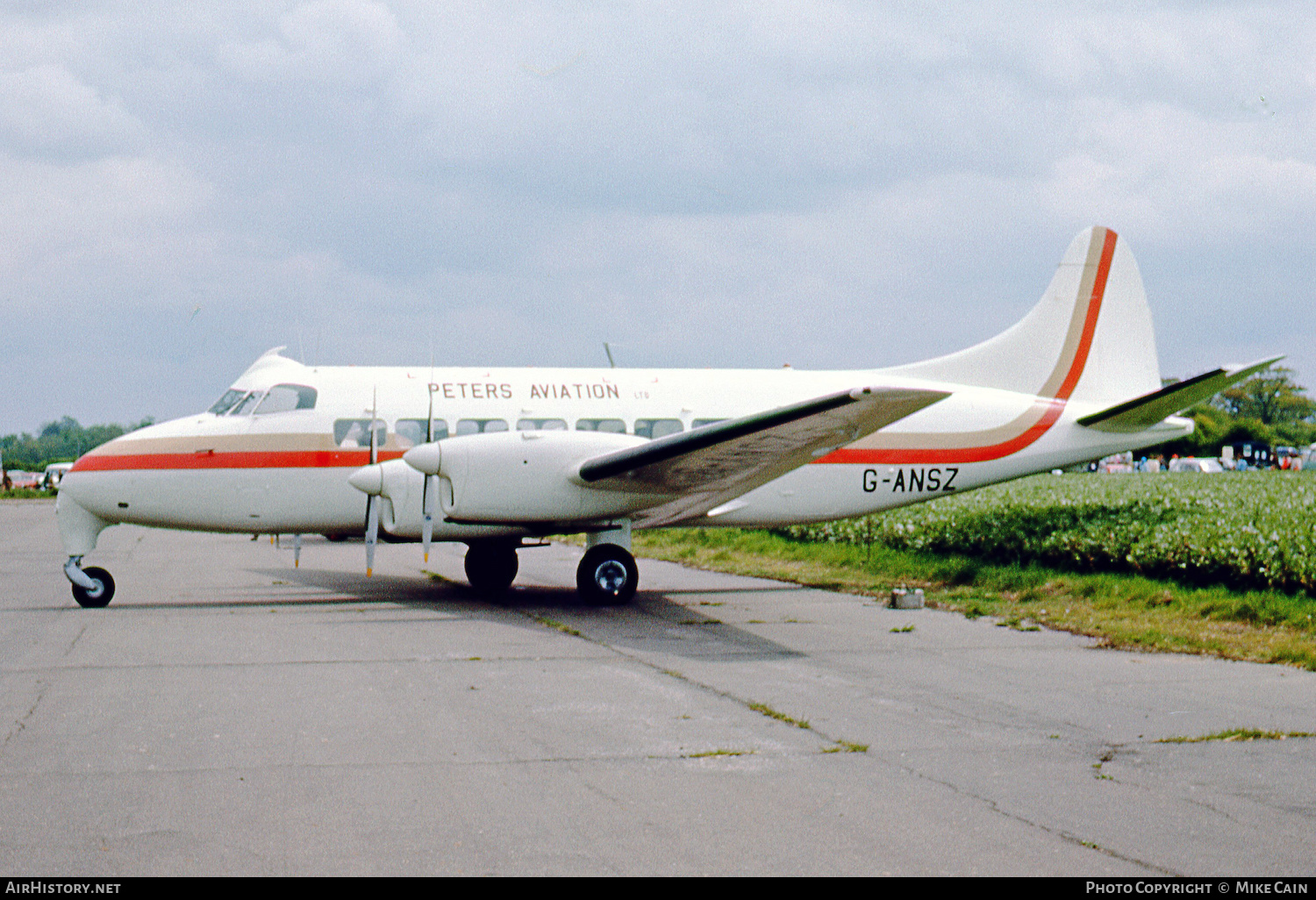 Aircraft Photo of G-ANSZ | De Havilland D.H. 114 Heron 1B | Peters Aviation | AirHistory.net #591615