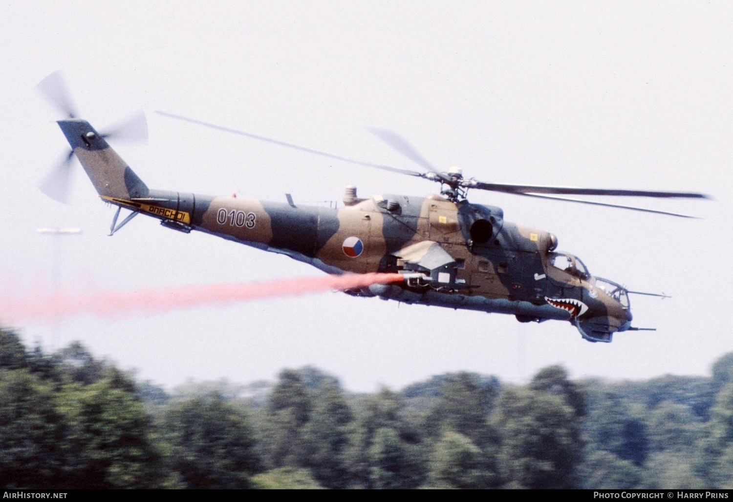 Aircraft Photo of 0103 | Mil Mi-24D | Czechoslovakia - Air Force | AirHistory.net #591669