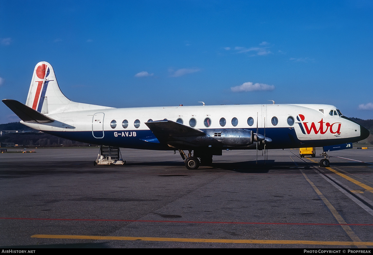 Aircraft Photo of G-AVJB | Vickers 815 Viscount | Intra Airways | AirHistory.net #591687