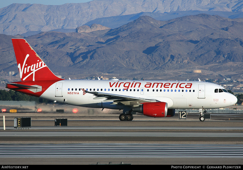 Aircraft Photo of N521VA | Airbus A319-112 | Virgin America | AirHistory.net #591693