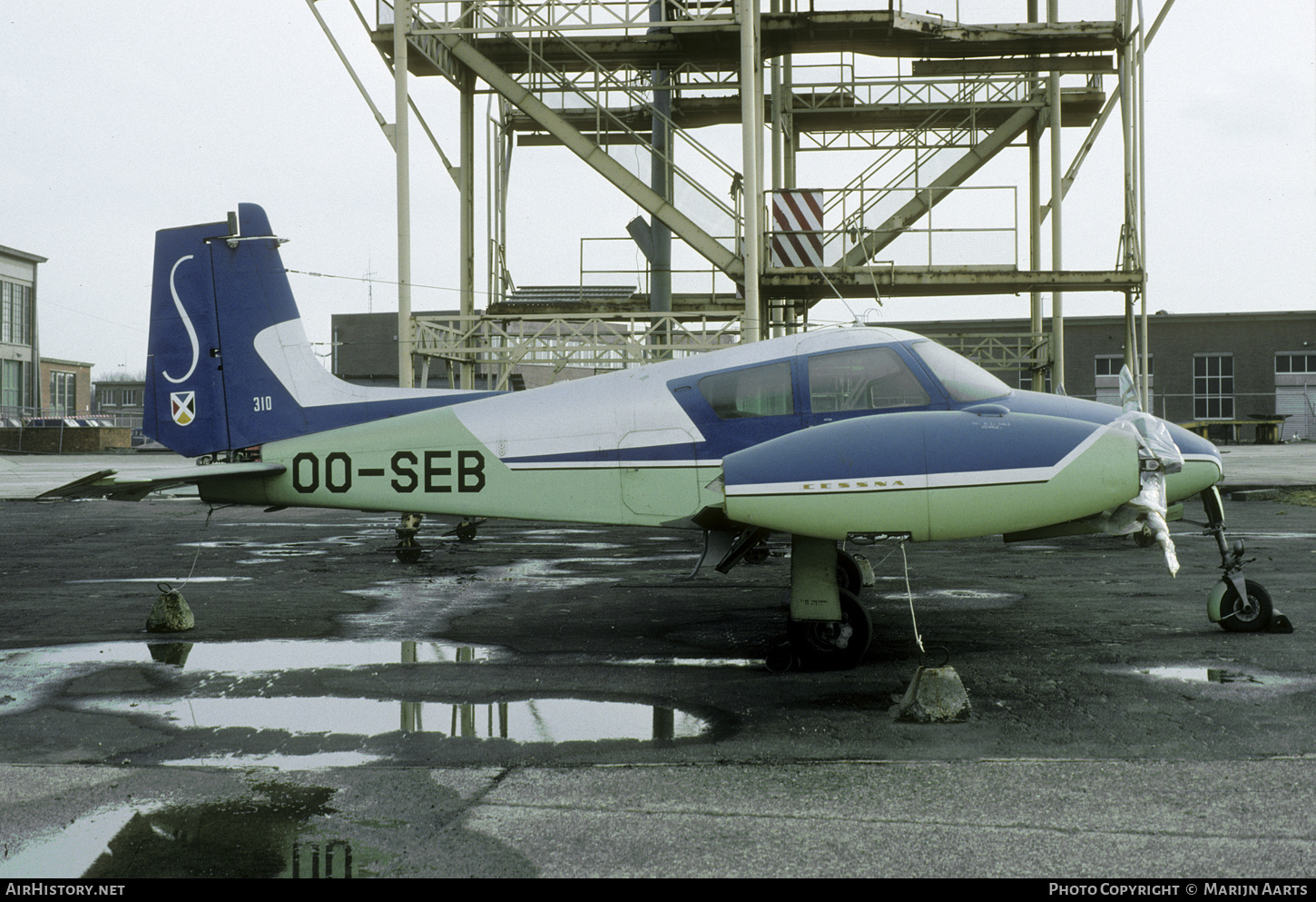 Aircraft Photo of OO-SEB | Cessna 310 | Sabena Flight Academy | AirHistory.net #591758