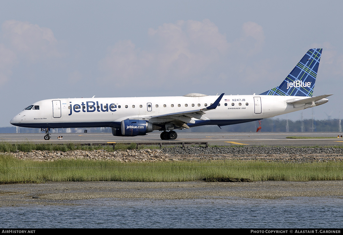 Aircraft Photo of N247JB | Embraer 190AR (ERJ-190-100IGW) | JetBlue Airways | AirHistory.net #591796