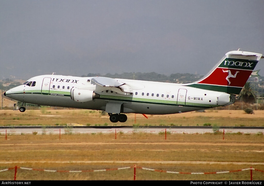 Aircraft Photo of G-MIMA | British Aerospace BAe-146-200 | Manx Airlines | AirHistory.net #591824