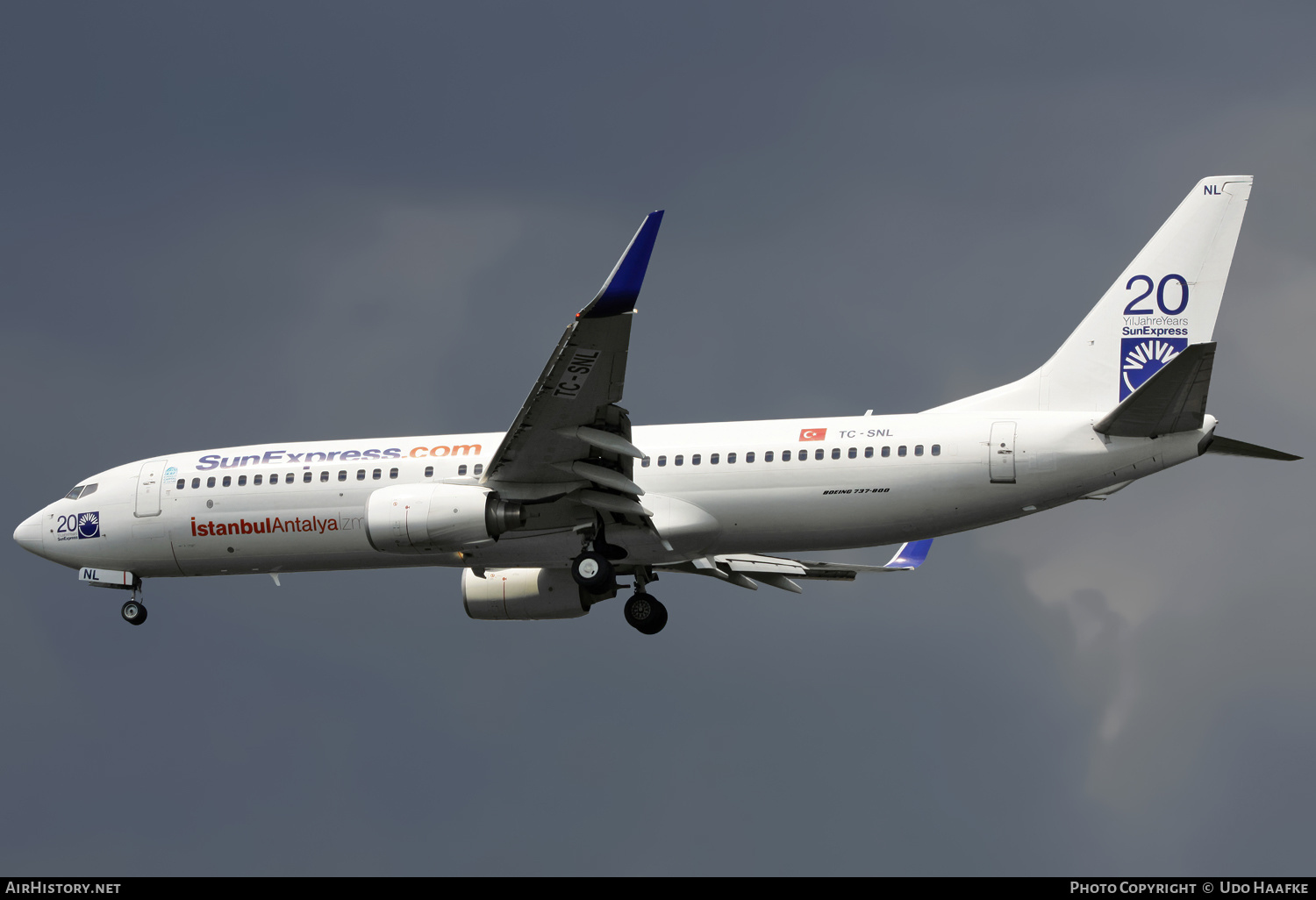 Aircraft Photo of TC-SNL | Boeing 737-86N | SunExpress | AirHistory.net #591909