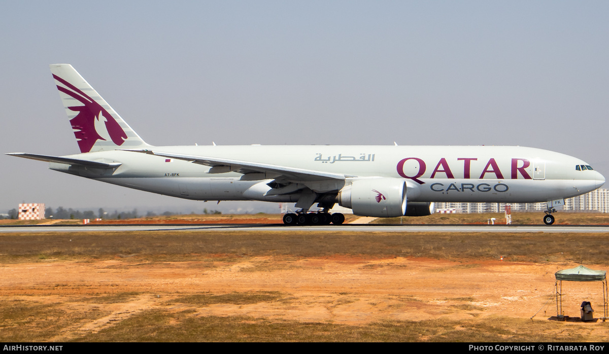 Aircraft Photo of A7-BFK | Boeing 777-F | Qatar Airways Cargo | AirHistory.net #591935