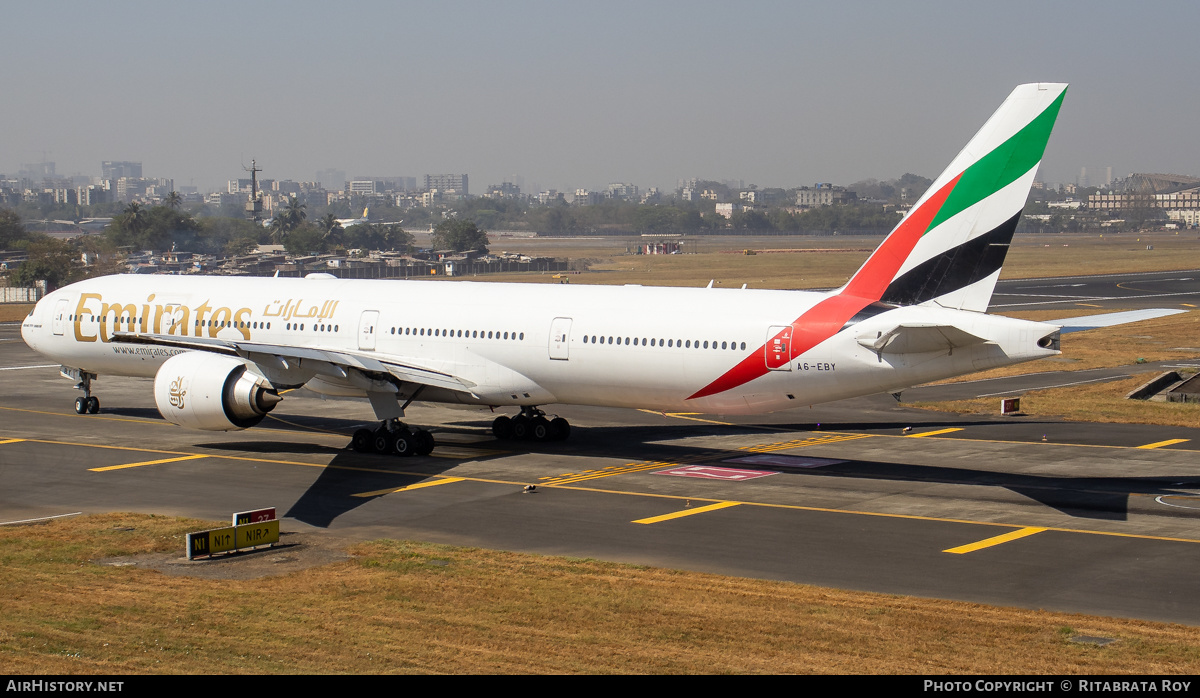 Aircraft Photo of A6-EBY | Boeing 777-36N/ER | Emirates | AirHistory.net #591972