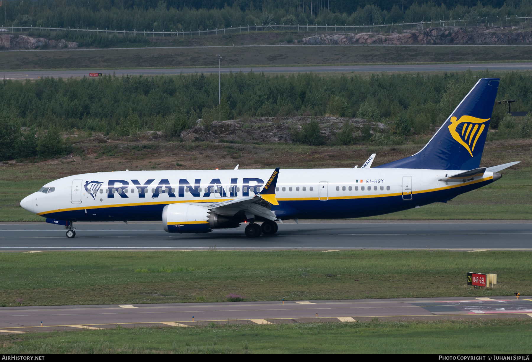 Aircraft Photo of EI-HGY | Boeing 737-8200 Max 200 | Ryanair | AirHistory.net #591978