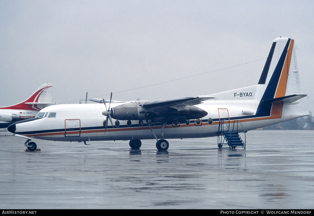 Aircraft Photo of F-BYAO | Fokker F27-100 Friendship | Uni-Air | AirHistory.net #592013