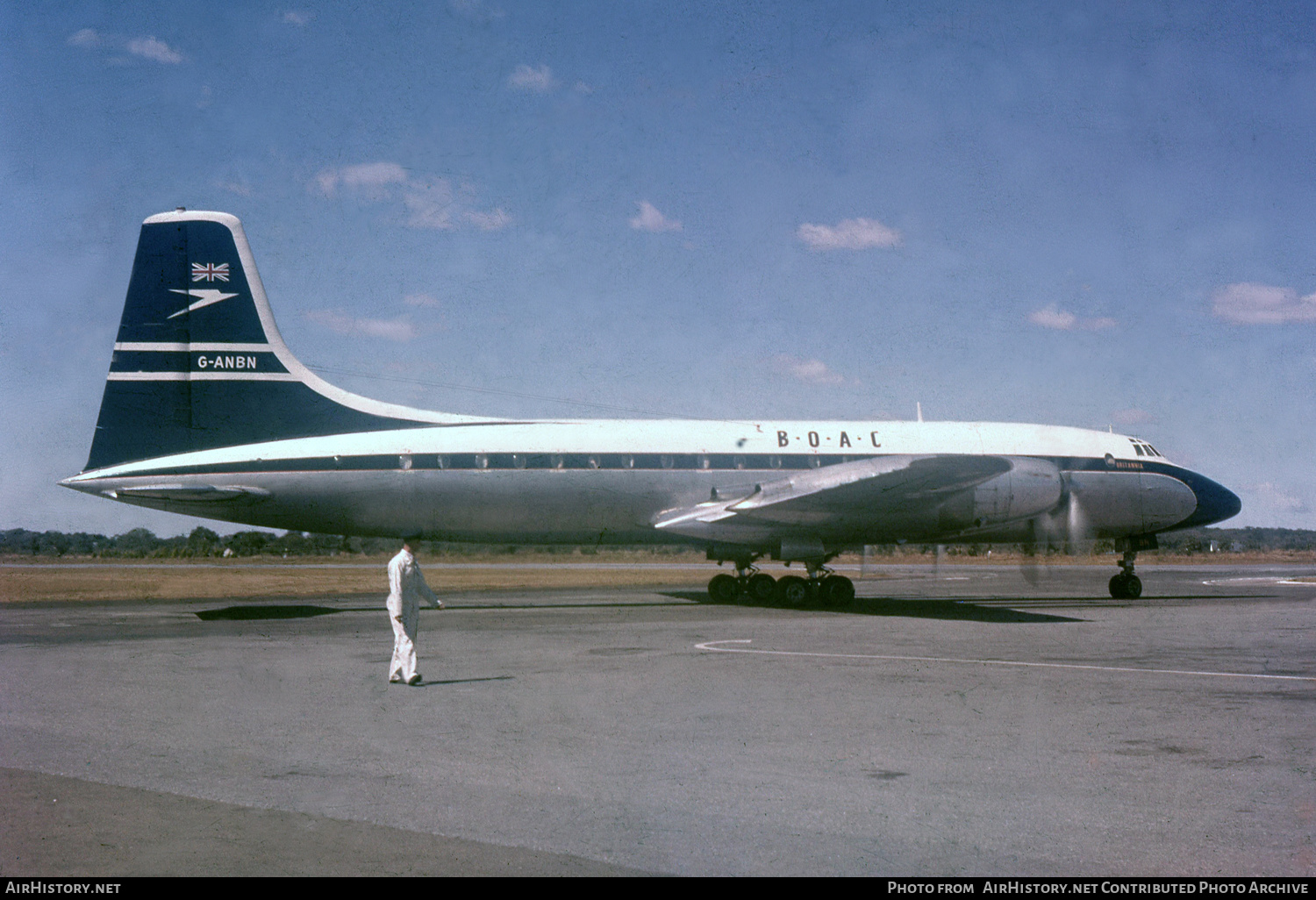 Aircraft Photo of G-ANBN | Bristol 175 Britannia 102 | BOAC - British Overseas Airways Corporation | AirHistory.net #592073