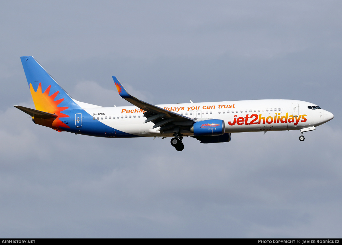 Aircraft Photo of G-JZHK | Boeing 737-8MG | Jet2 Holidays | AirHistory.net #592076