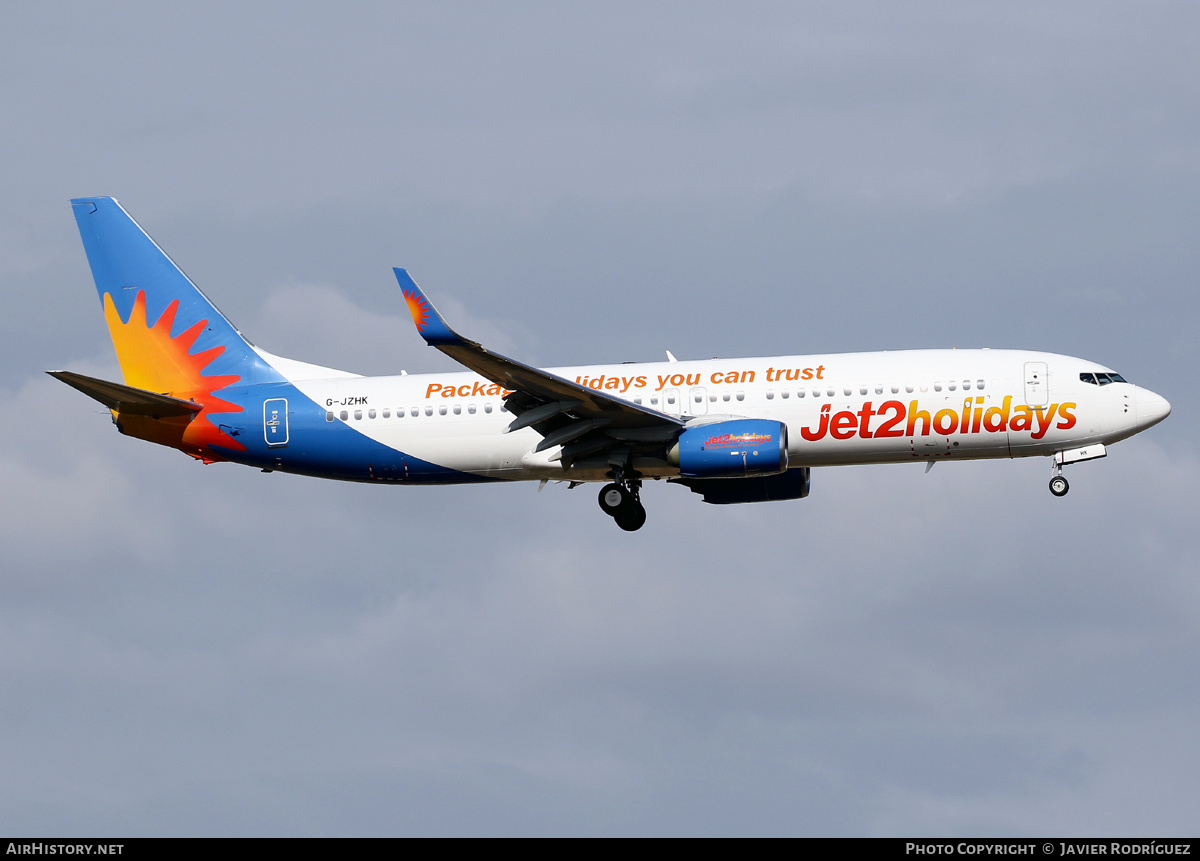 Aircraft Photo of G-JZHK | Boeing 737-800 | Jet2 Holidays | AirHistory.net #592076