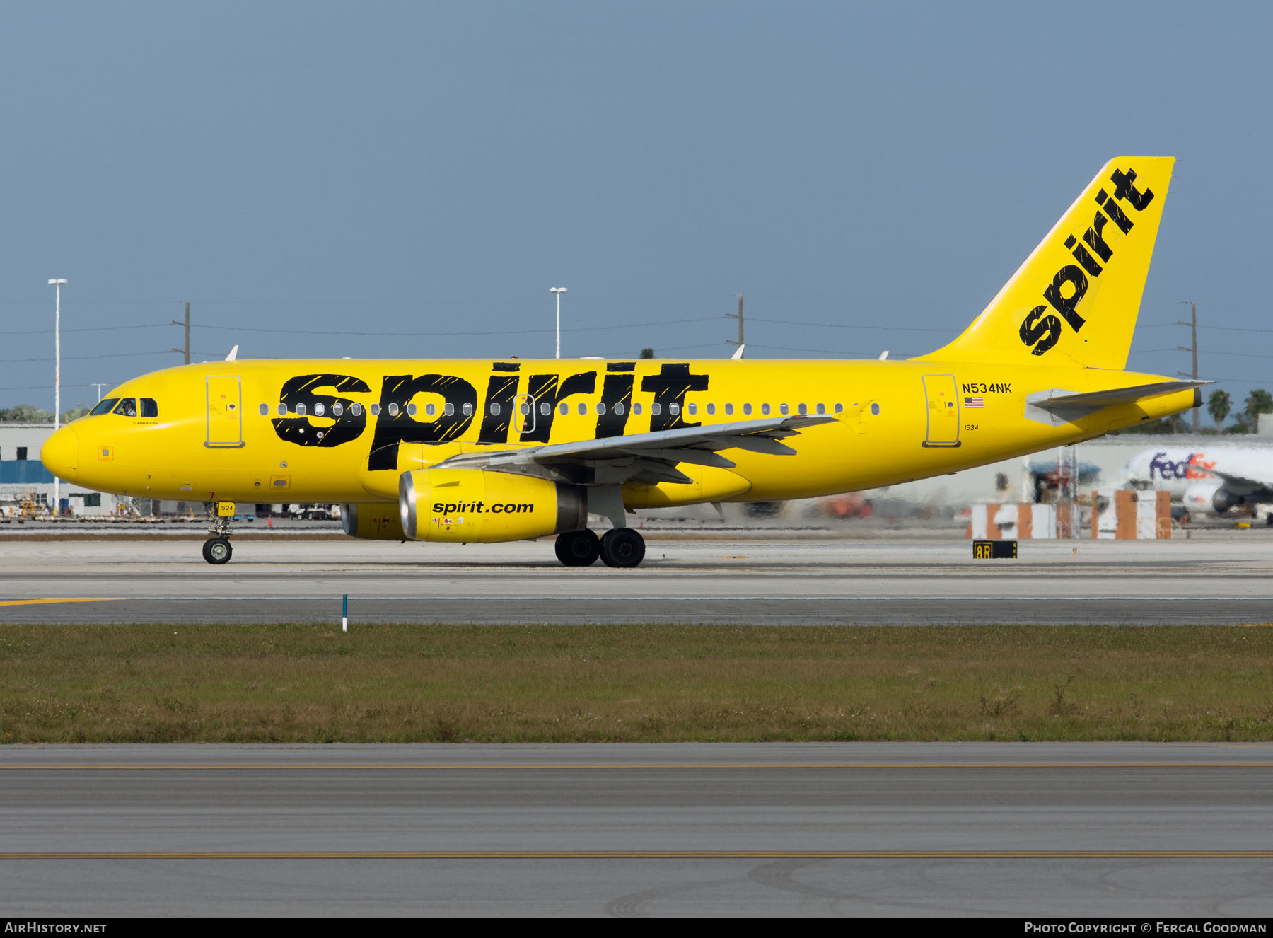 Aircraft Photo of N534NK | Airbus A319-132 | Spirit Airlines | AirHistory.net #592083
