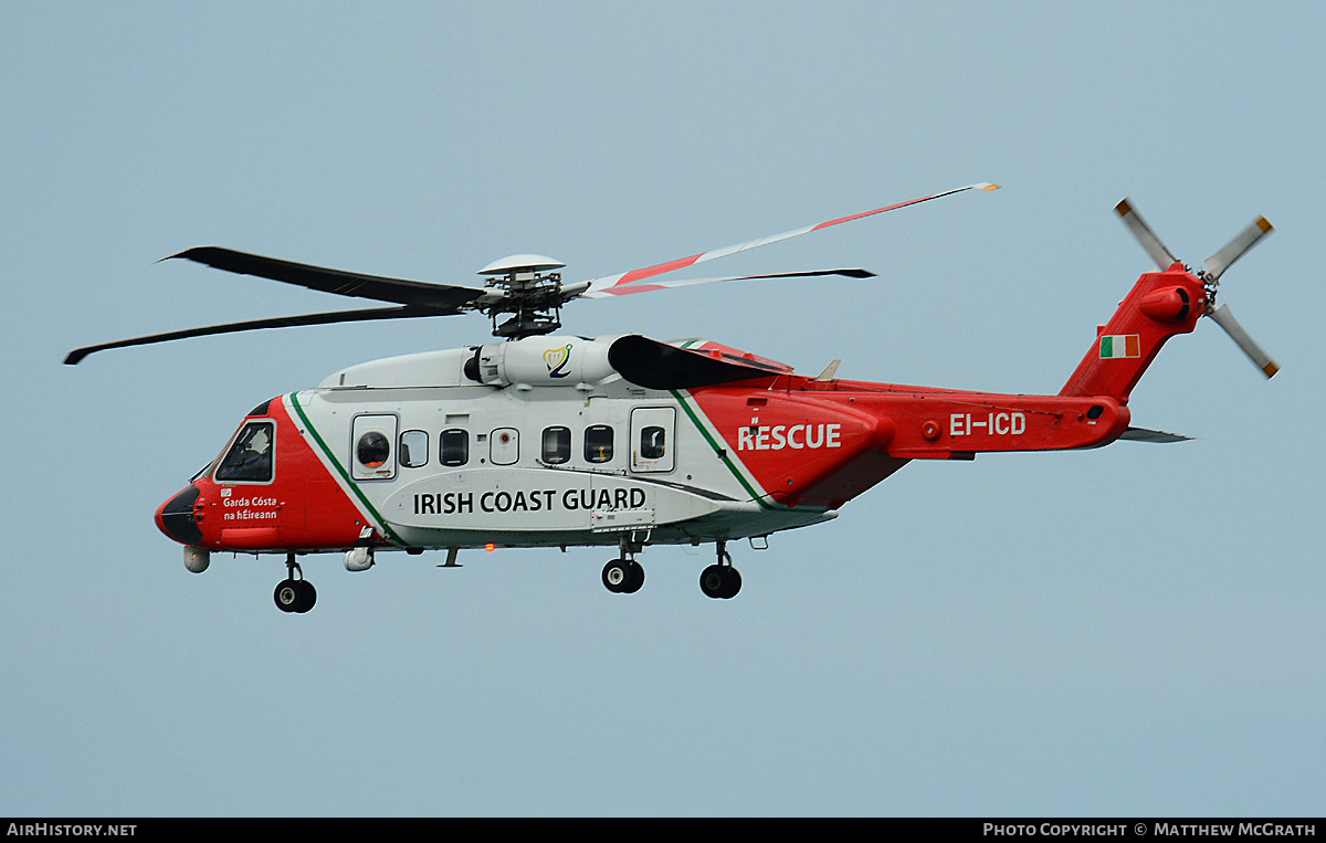 Aircraft Photo of EI-ICD | Sikorsky S-92A | Irish Coast Guard | AirHistory.net #592094