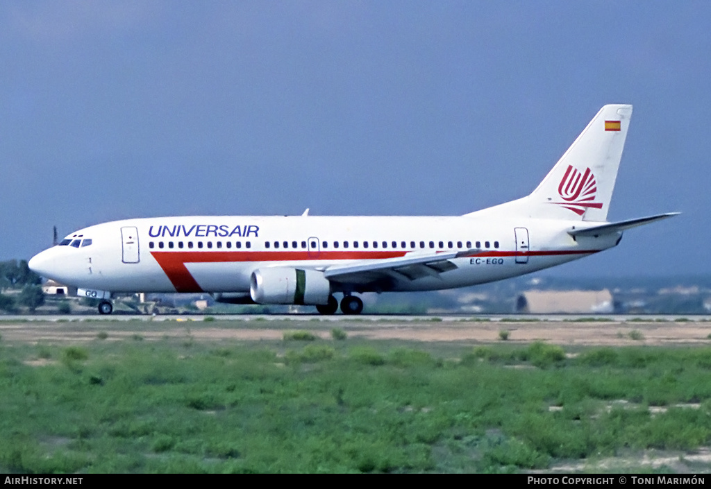 Aircraft Photo of EC-EGQ | Boeing 737-3Q8 | Universair | AirHistory.net #592135