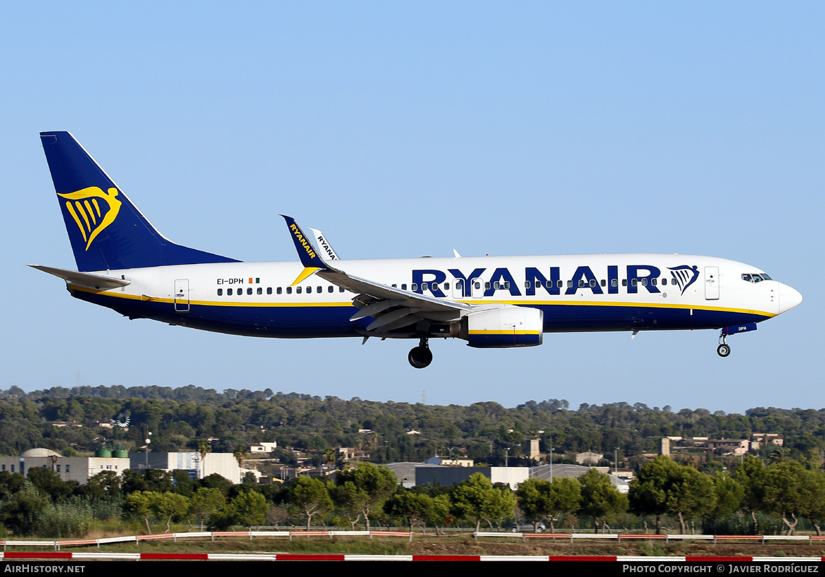 Aircraft Photo of EI-DPH | Boeing 737-8AS | Ryanair | AirHistory.net #592139