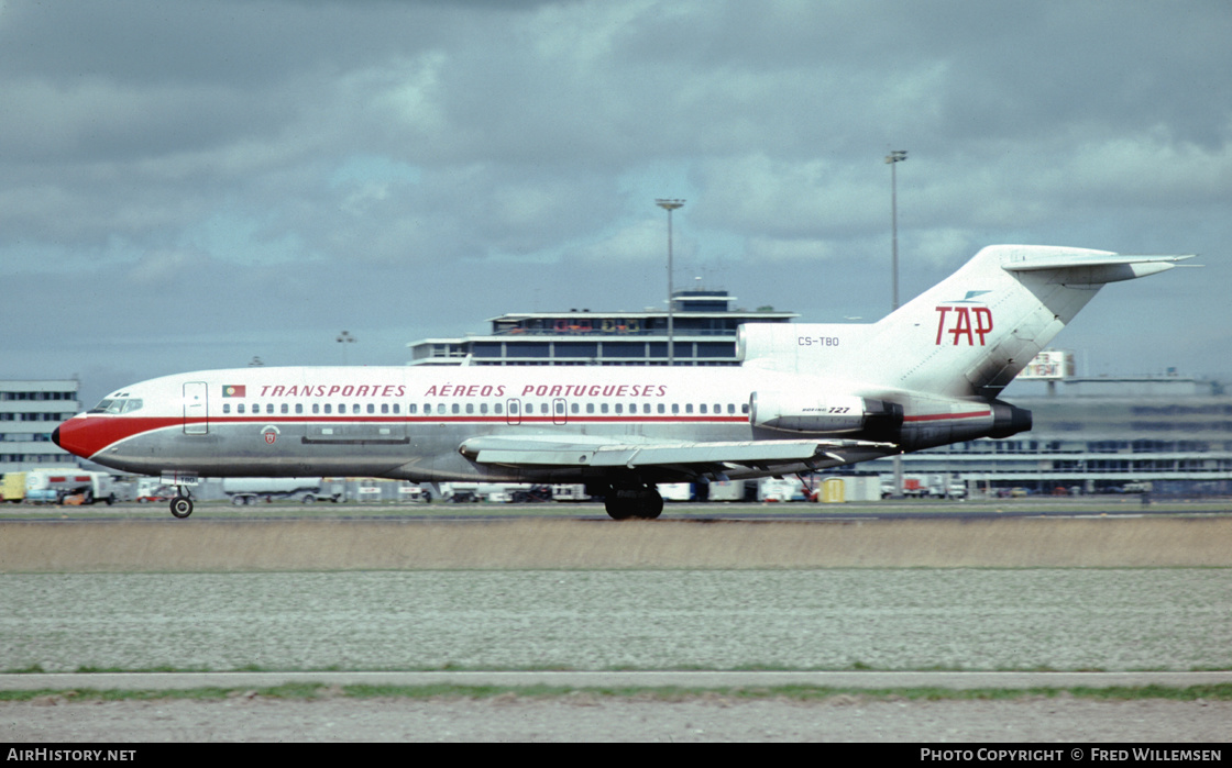 Aircraft Photo of CS-TBO | Boeing 727-82C | TAP - Transportes Aéreos Portugueses | AirHistory.net #592217