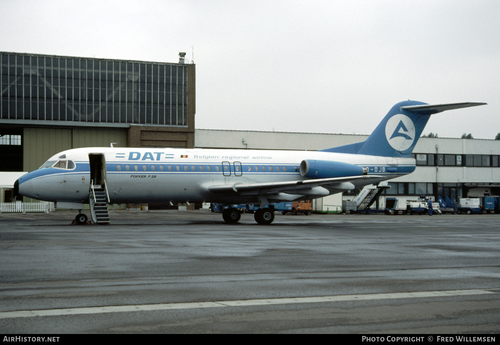 Aircraft Photo of OO-DJB | Fokker F28-4000 Fellowship | Delta Air Transport - DAT | AirHistory.net #592243
