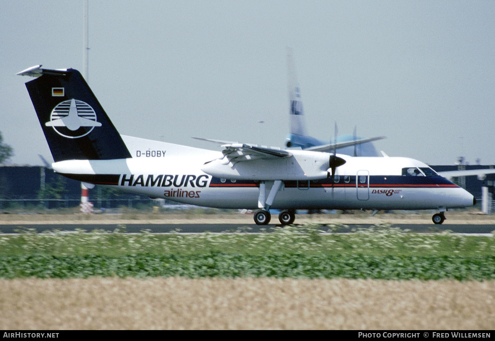 Aircraft Photo of D-BOBY | De Havilland Canada DHC-8-102 Dash 8 | Hamburg Airlines | AirHistory.net #592247